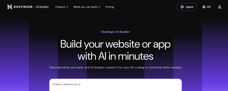 Preview of Hostinger Horizons